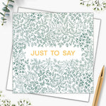 Just to say - Square card