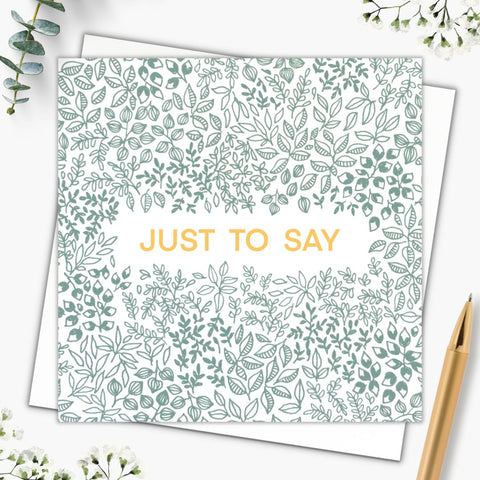 Just to say - Square card