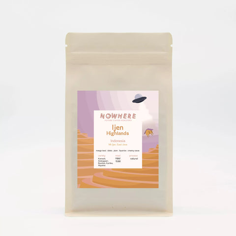 Nowhere Coffee -  Indonesia – Ijen Highlands - 250g Wholebean