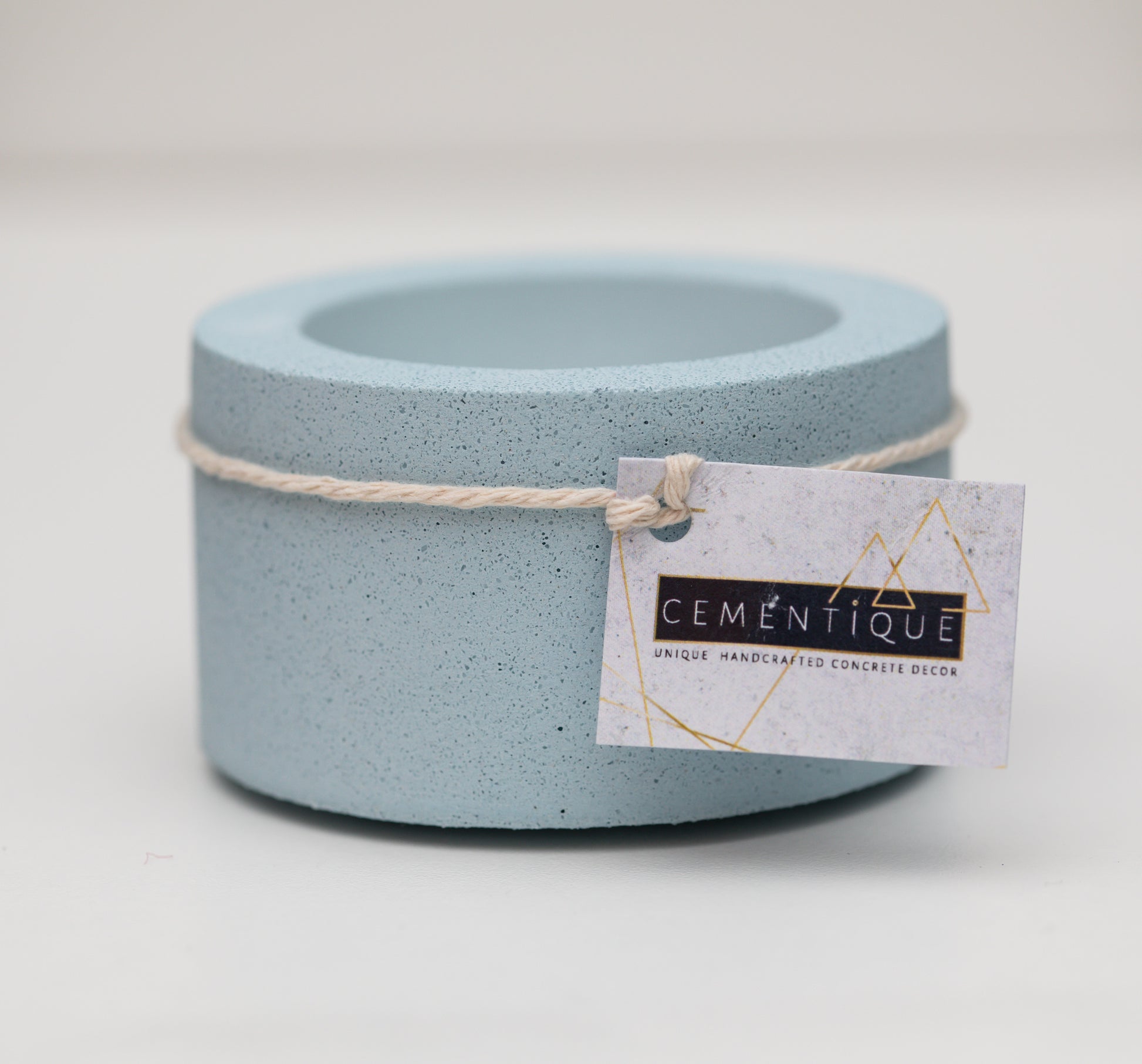 Tealight Holder _ blush blue