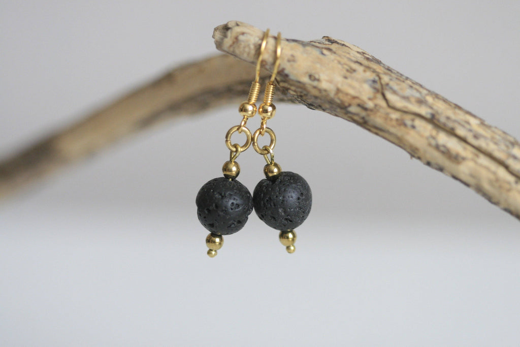 Lava Earrings | Essential Oil Diffuser Earrings