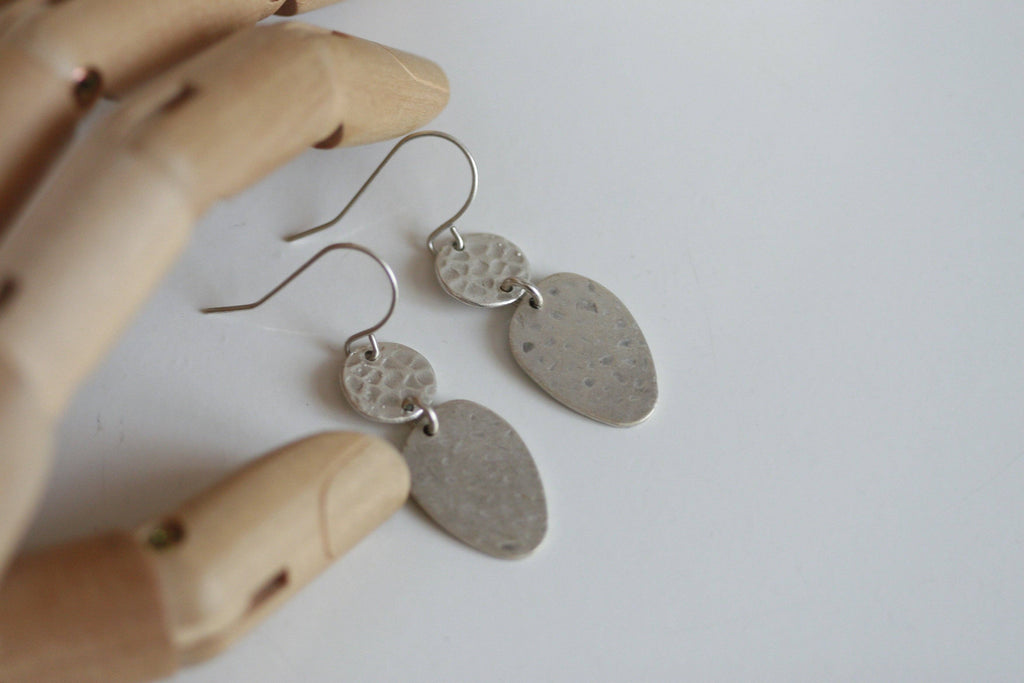 Hammered Silver Earrings | Freeform