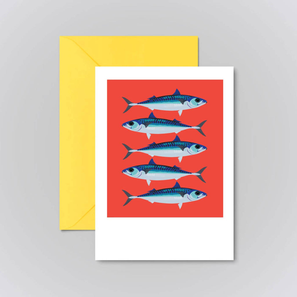 Mackerel Greeting Card