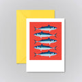 Mackerel Greeting Card