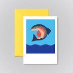 Salmon Greeting Card