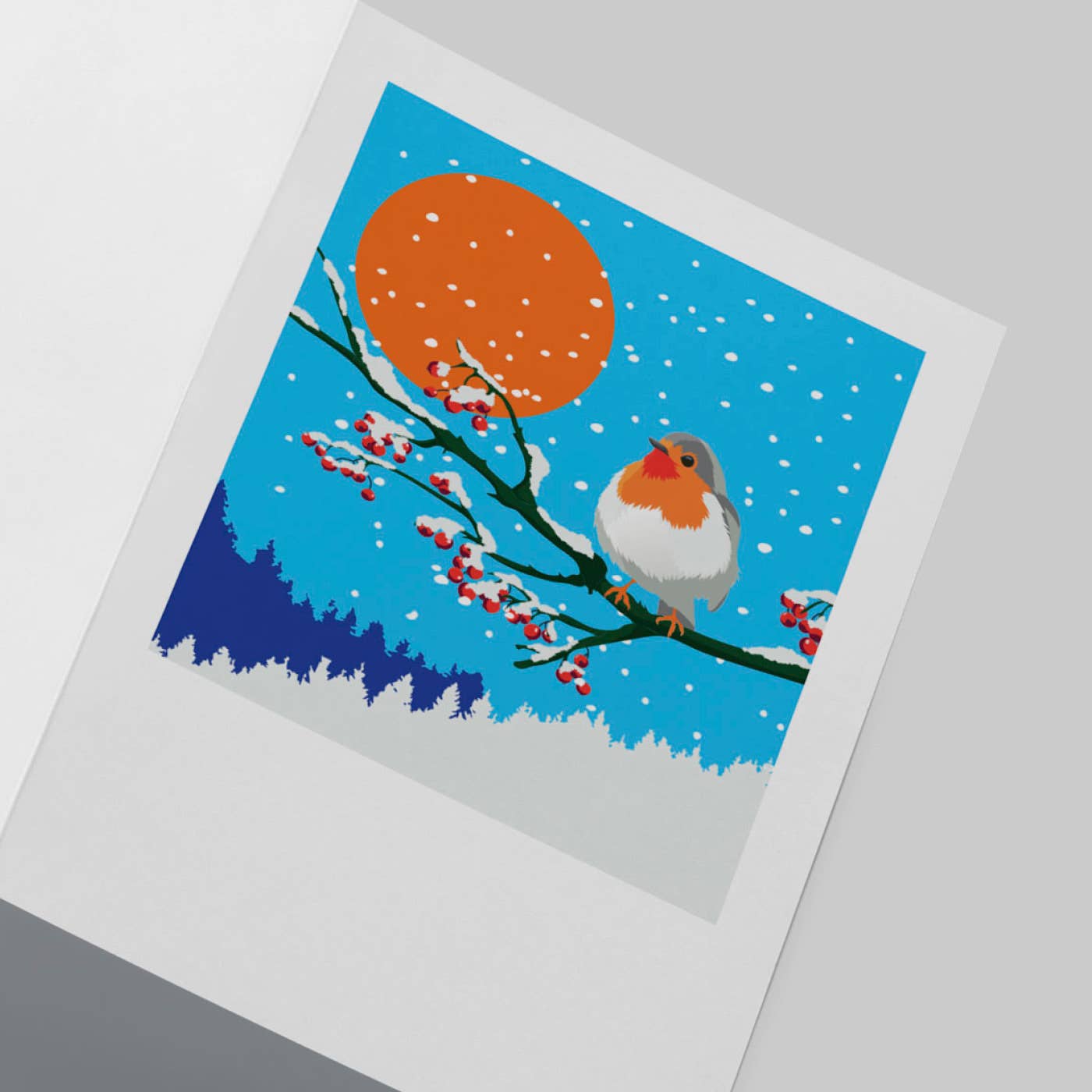 Robin & Snow Greeting Card - Pawpear