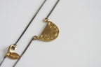 Brass Moon Phase Necklace | Celestial | Kaiko Studio