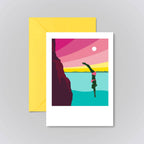 Diving Greeting Card