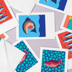 Salmon Greeting Card