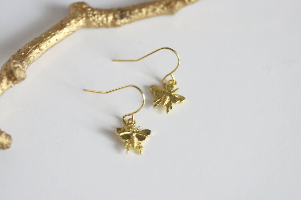 Delicate Bee Earrings