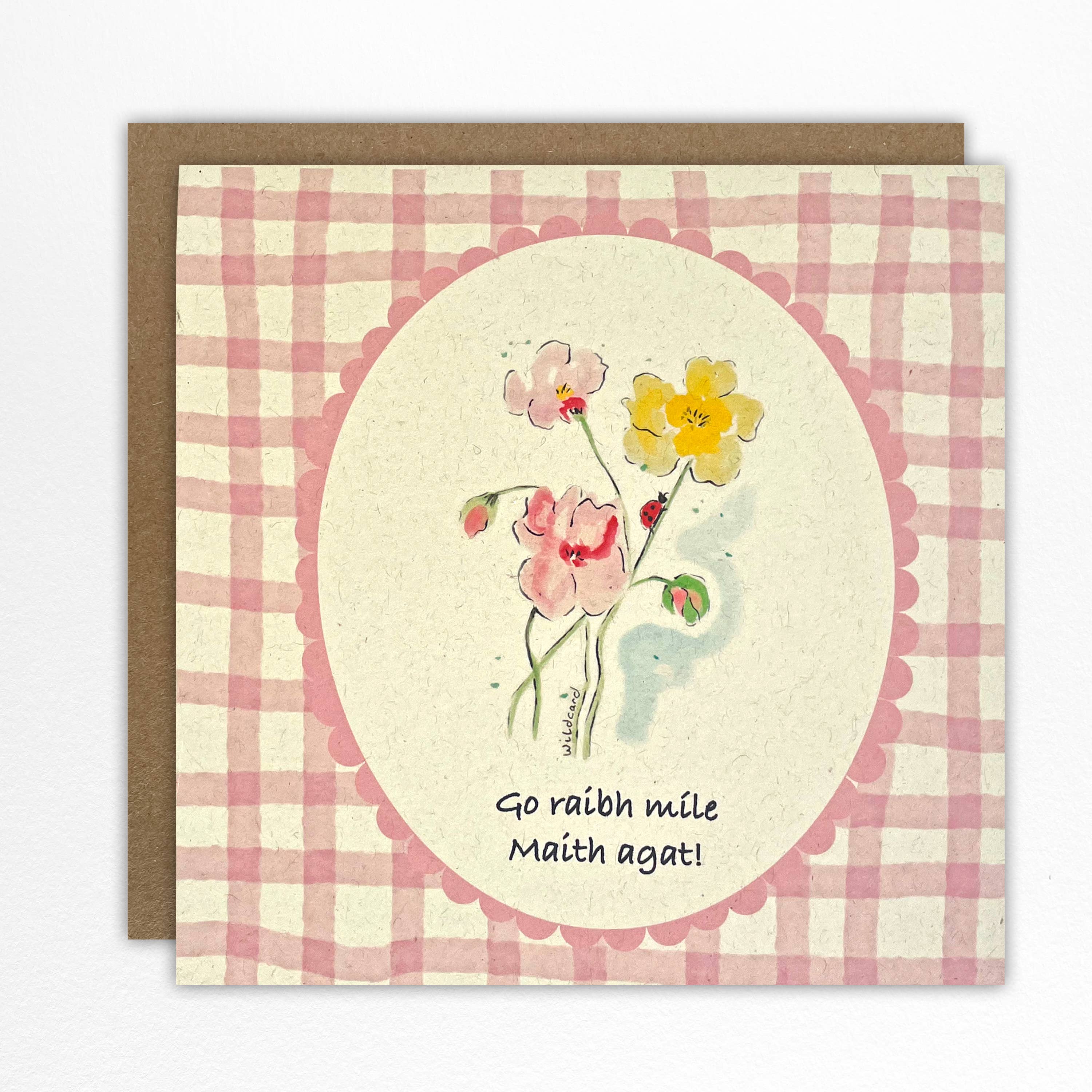 Go raibh maith agat / Thank you card in the Irish language