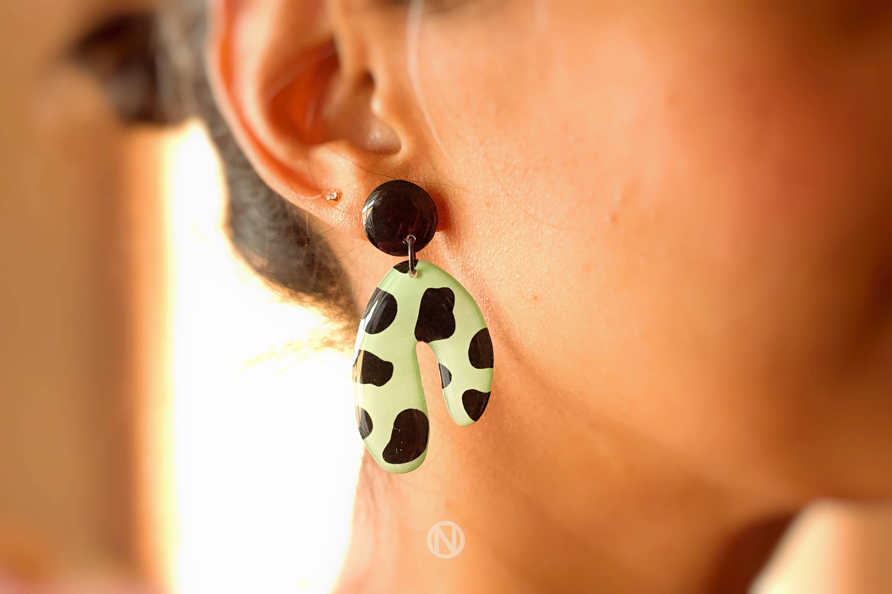 Cheetah Statement Earrings - Naoi