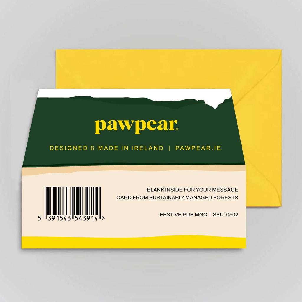 Festive Pub Mini Greeting Card