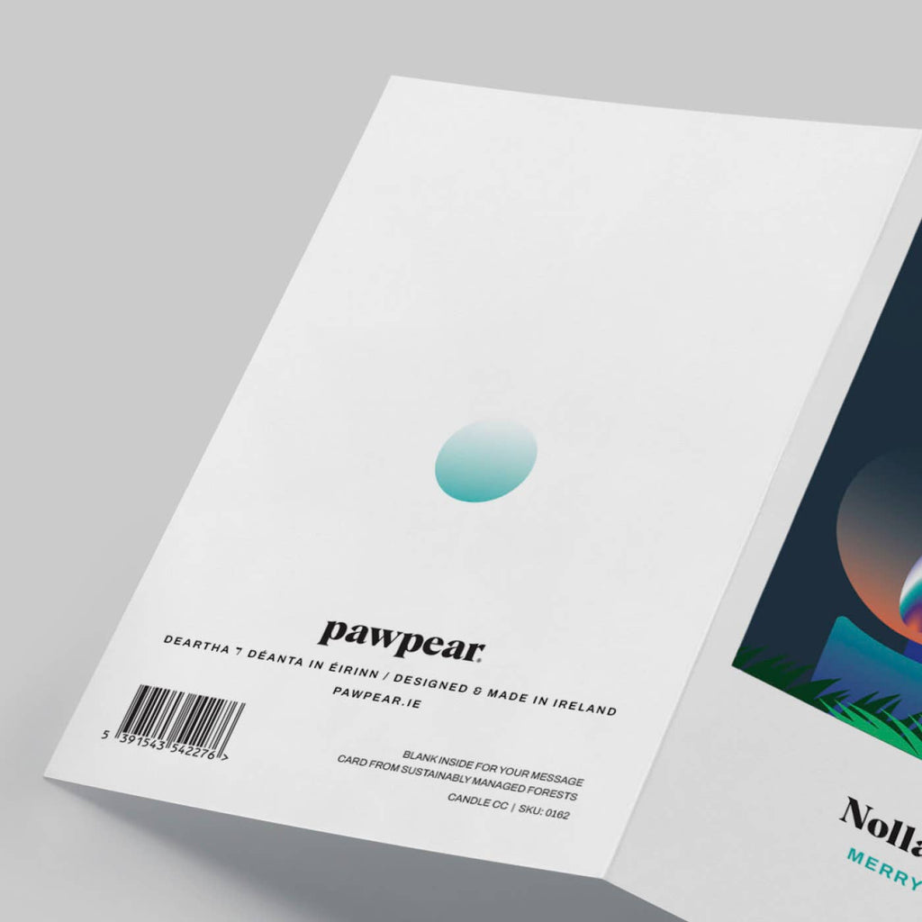 Candle Christmas Card