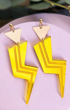 Grace Jones Lightning Bolt earrings | A Little Idea