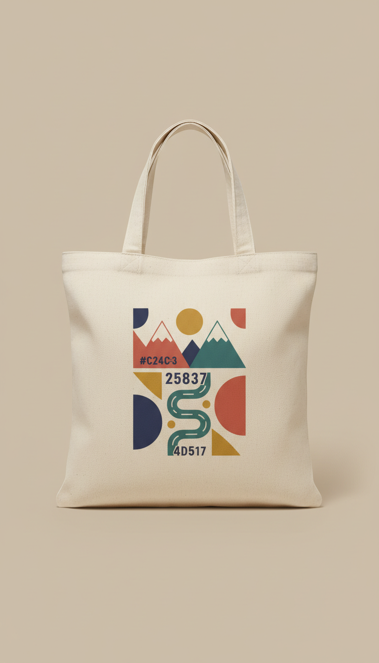 Cotton Canvas Tote with Galway Motif