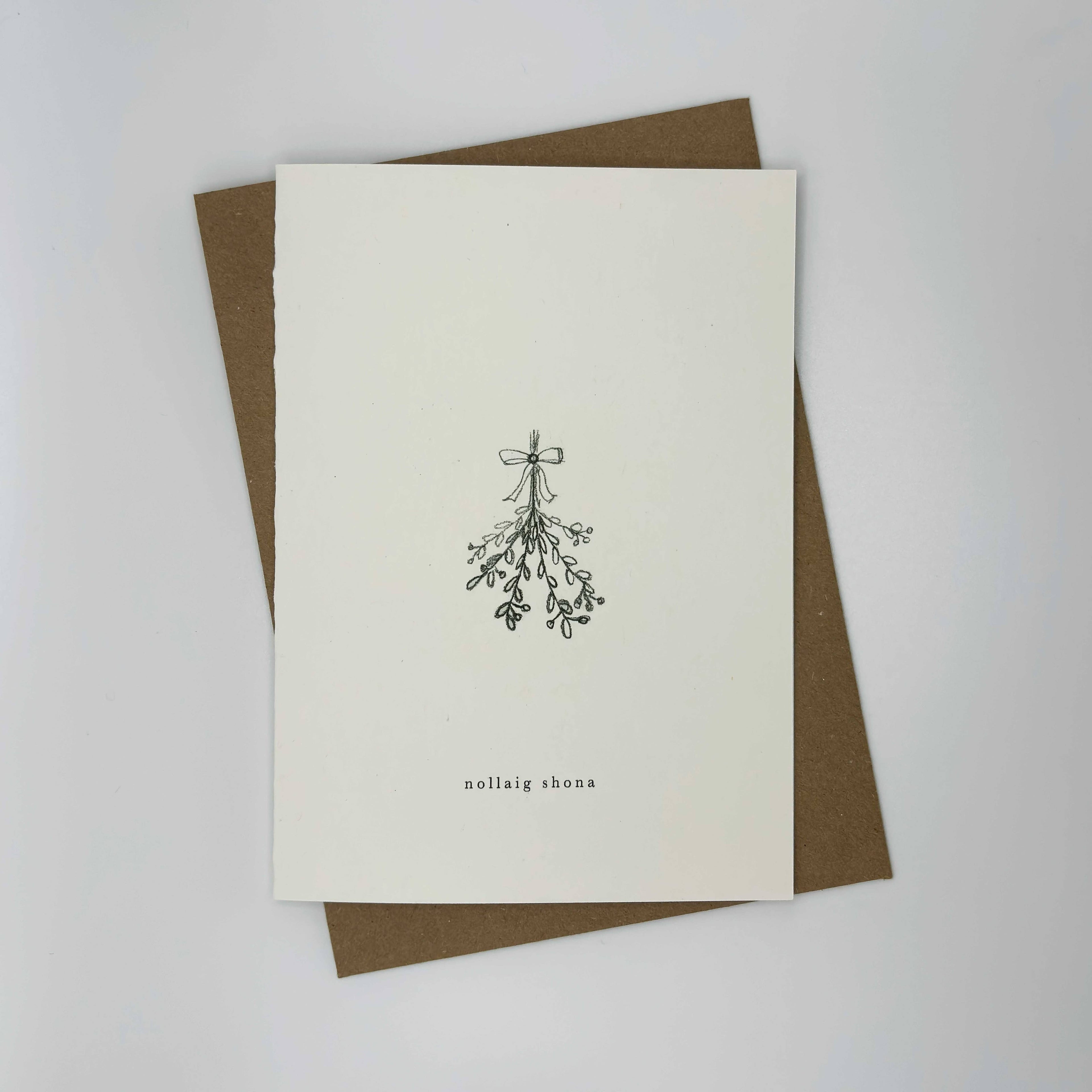 Nollaig Shona cárta Nollag Éireannach