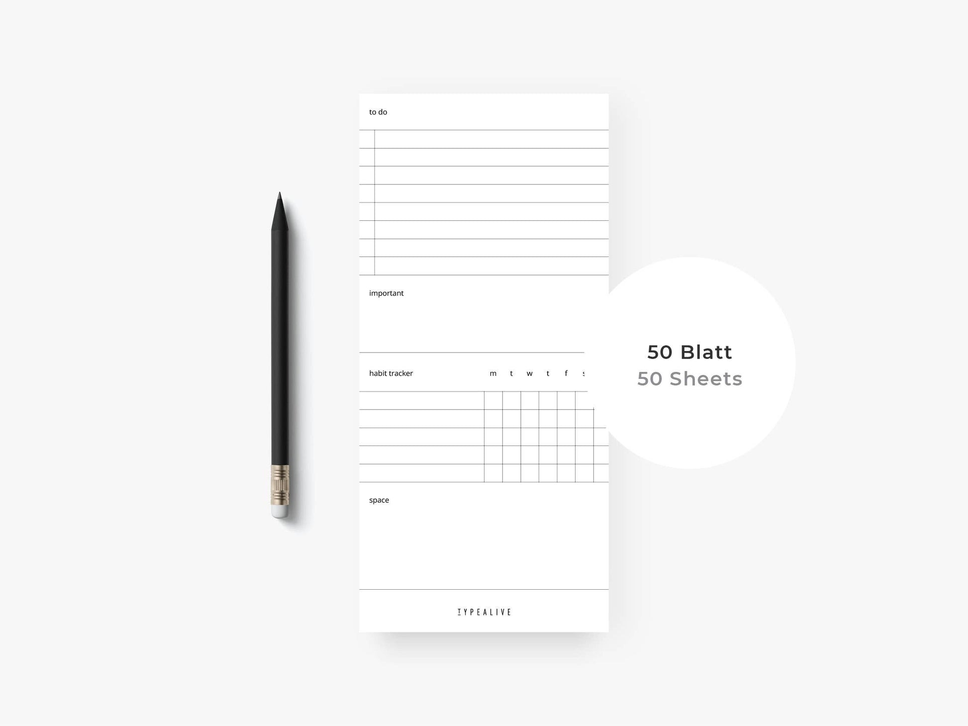 Notepad “narrow”/Plain