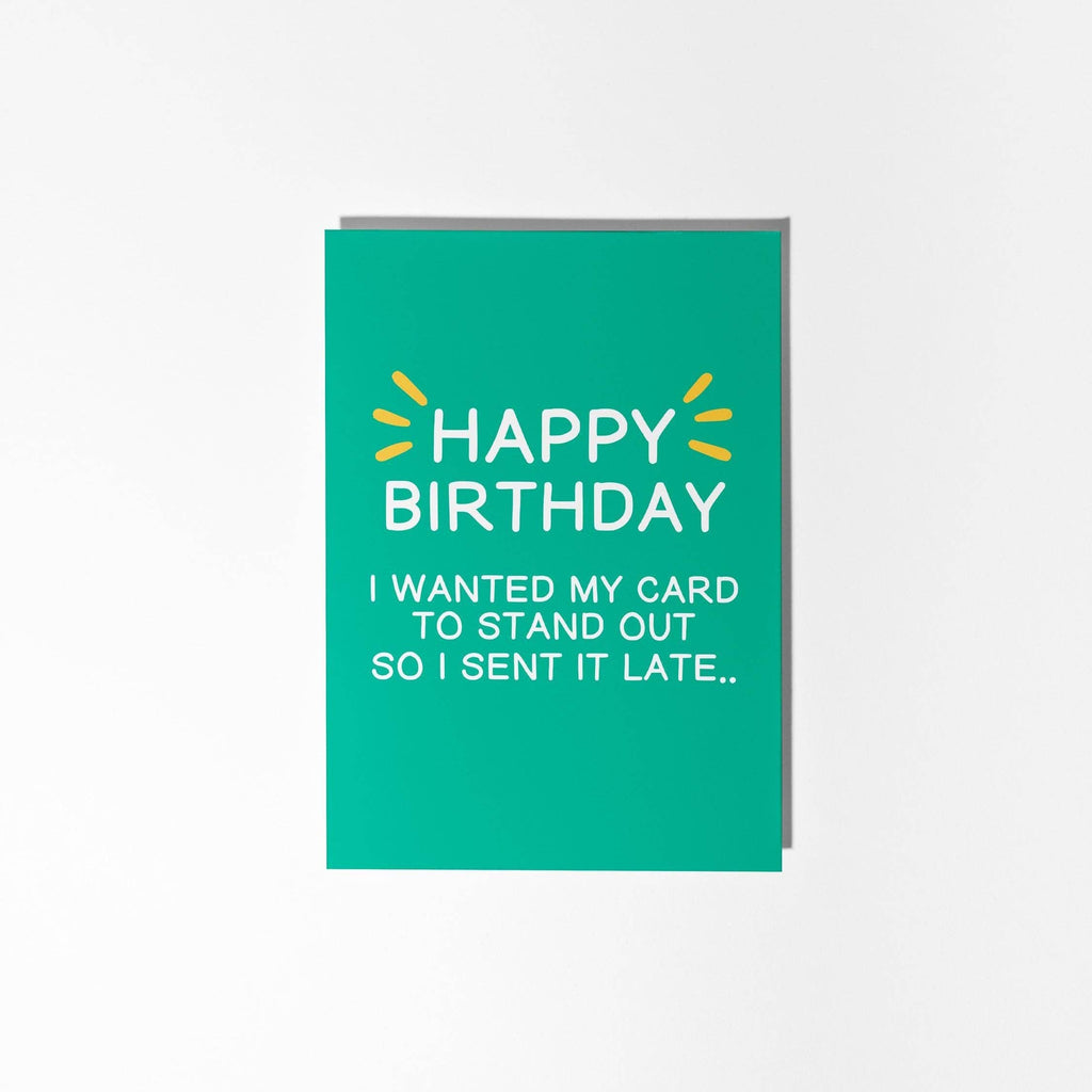 Happy Belated Birthday Card