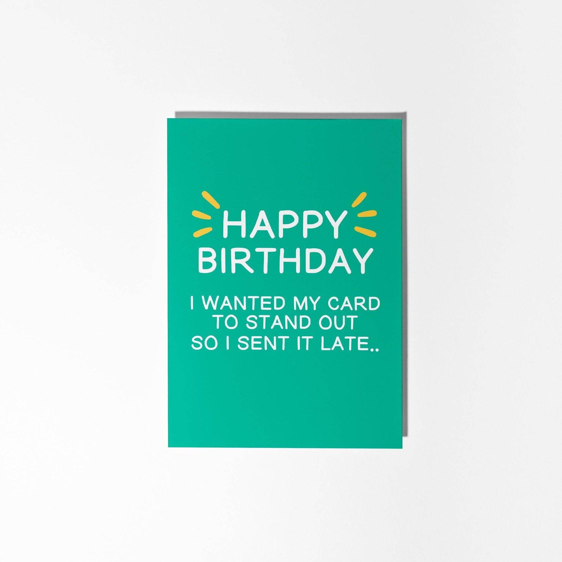 Happy Belated Birthday Card