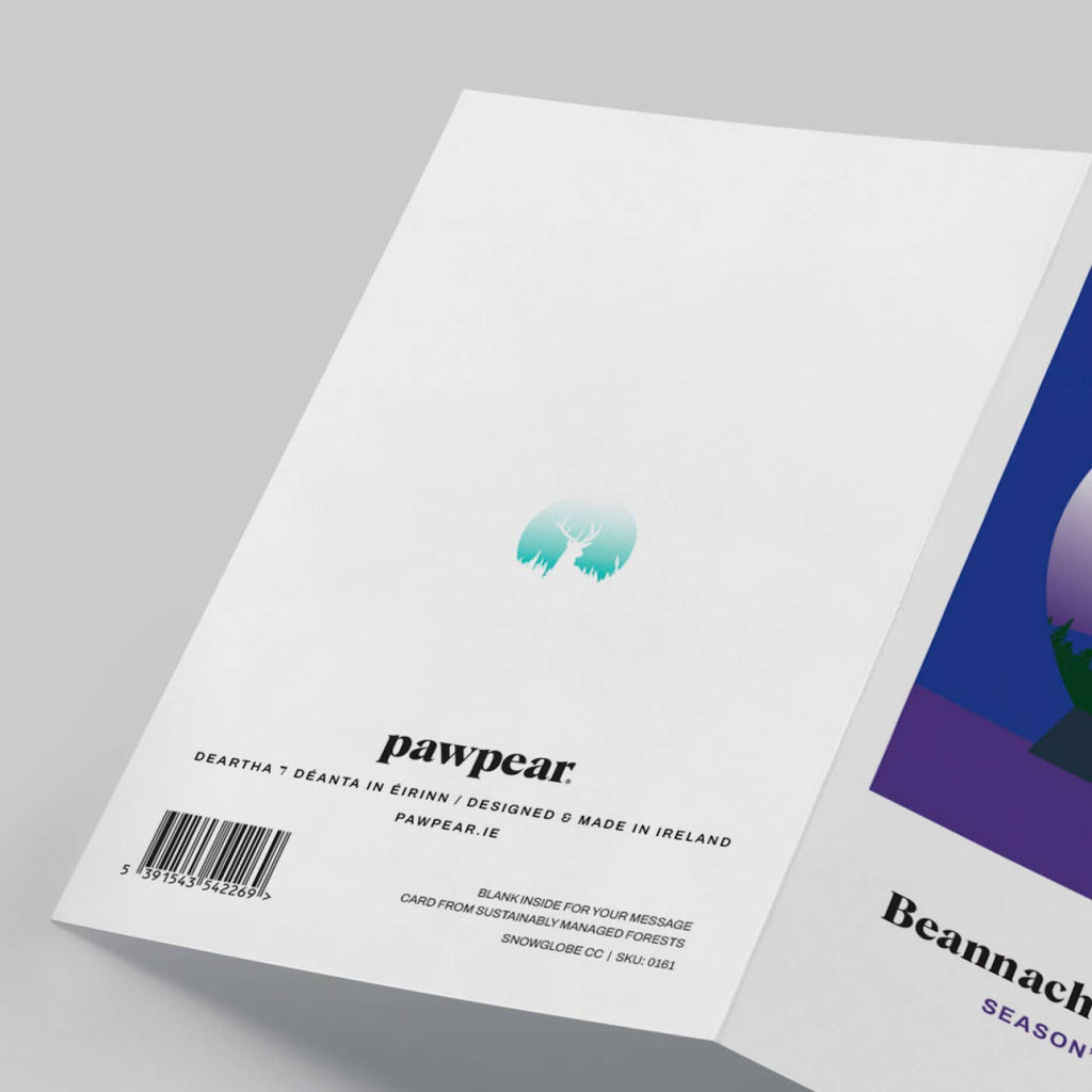 Snowglobe Christmas Card - Pawpear