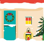 Snowy Cottage Mini Greeting Card