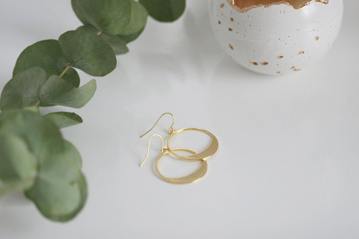 Delicate Geometric Earrings | Minimal | Kaiko Studio
