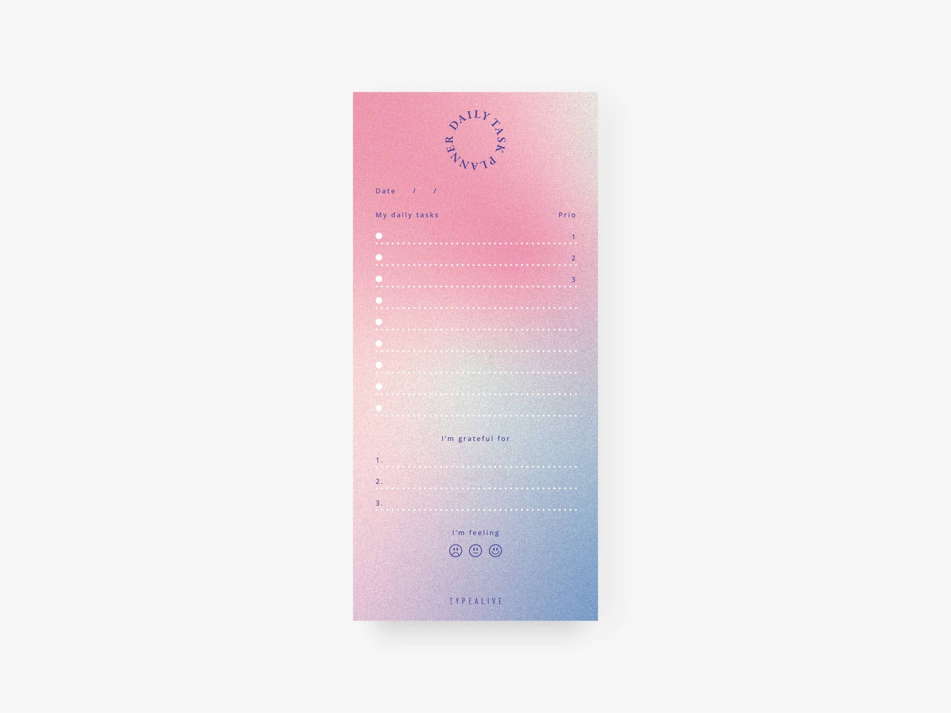 “slim” notepad/Daily Tasks