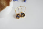 Cornflower Petal Confetti Earrings | Blue