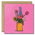 Hot Pink Wildflowers Everyday Greeting Card