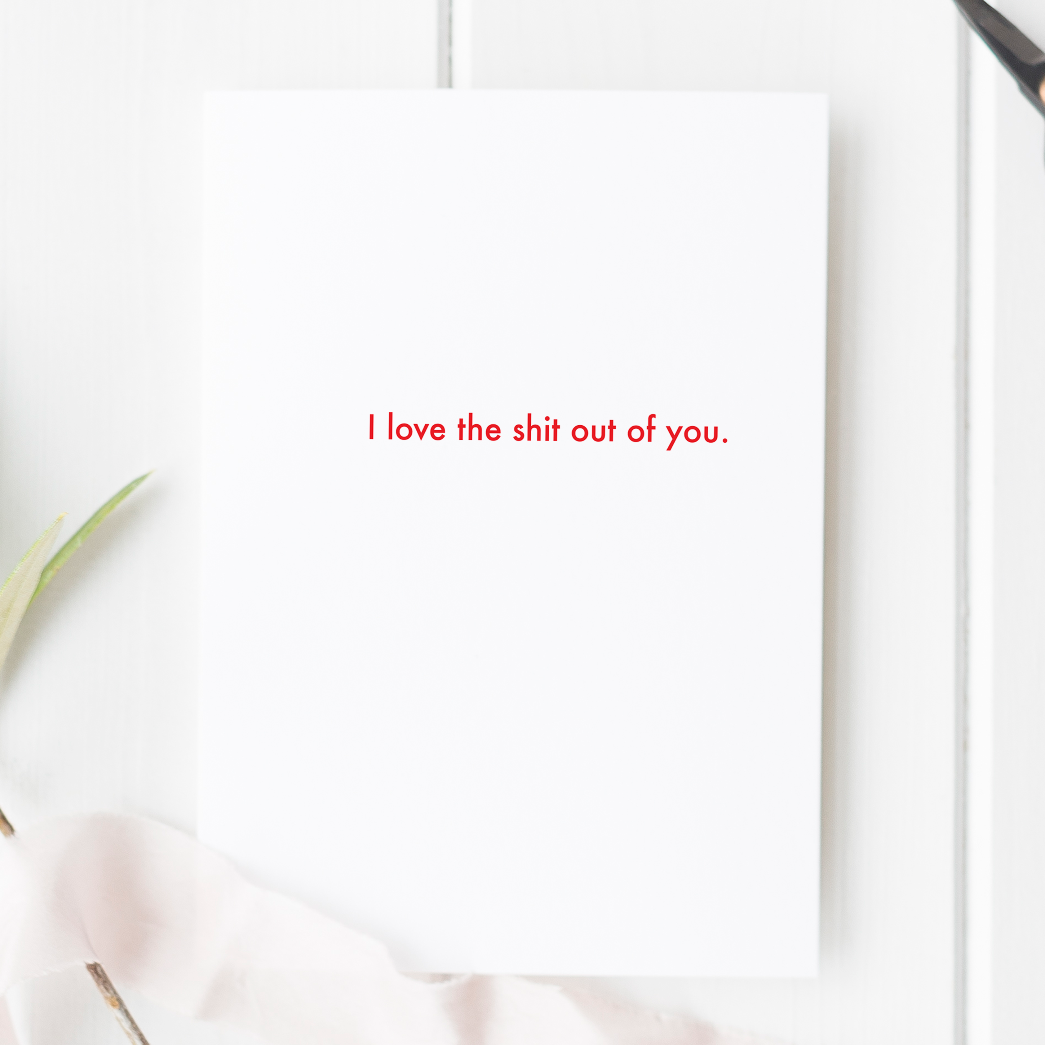 I Love The Shit Out Of You Card