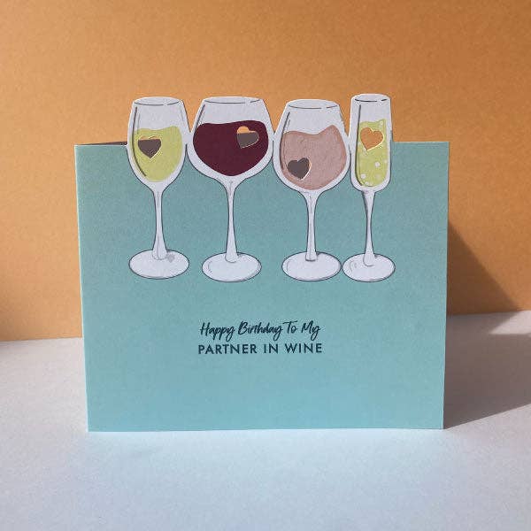 Wine Birthday Card