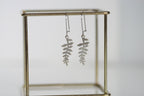 Delicate Leaf Earrings | Silver Plated