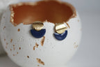 Enamel Semi Circle & Gold Studs | Kaiko Studio