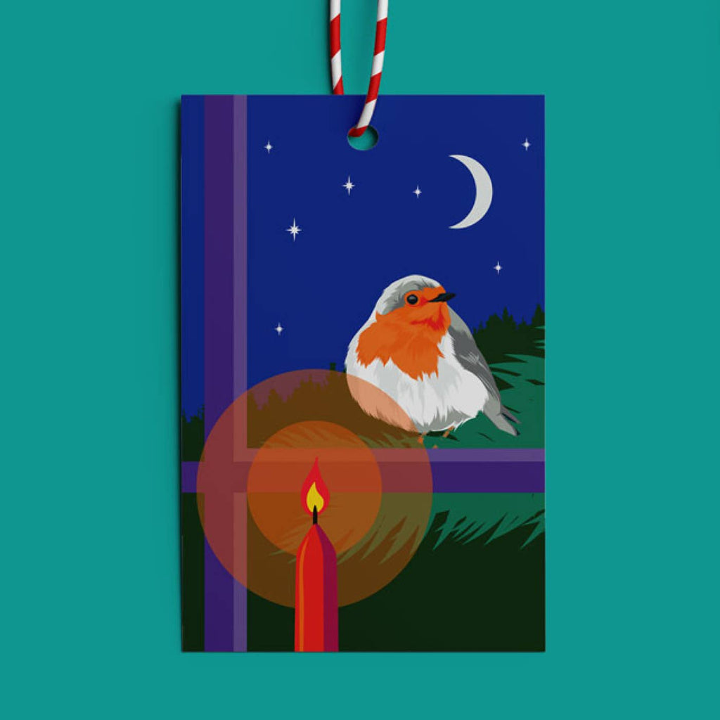Holly Candlelight Gift Tag Pack - Pawpear