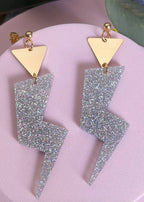 Grace Jones Lightning Bolt earrings | A Little Idea