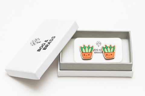 Succulent Earrings