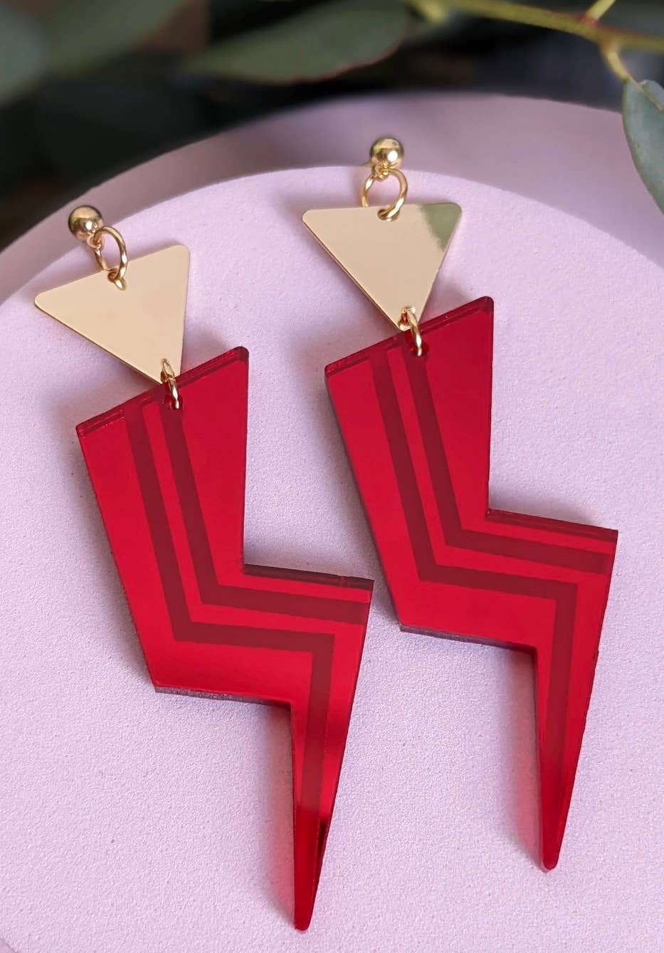 Grace Jones Lightning Bolt earrings | A Little Idea