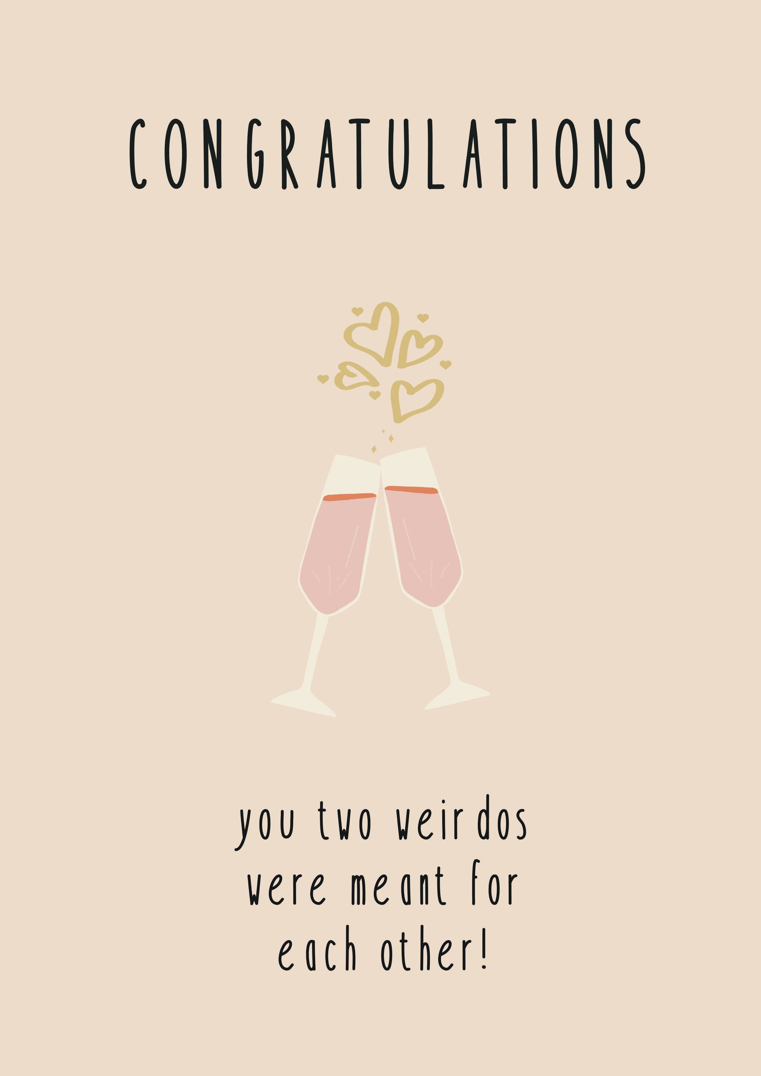 Congratulations Weirdos