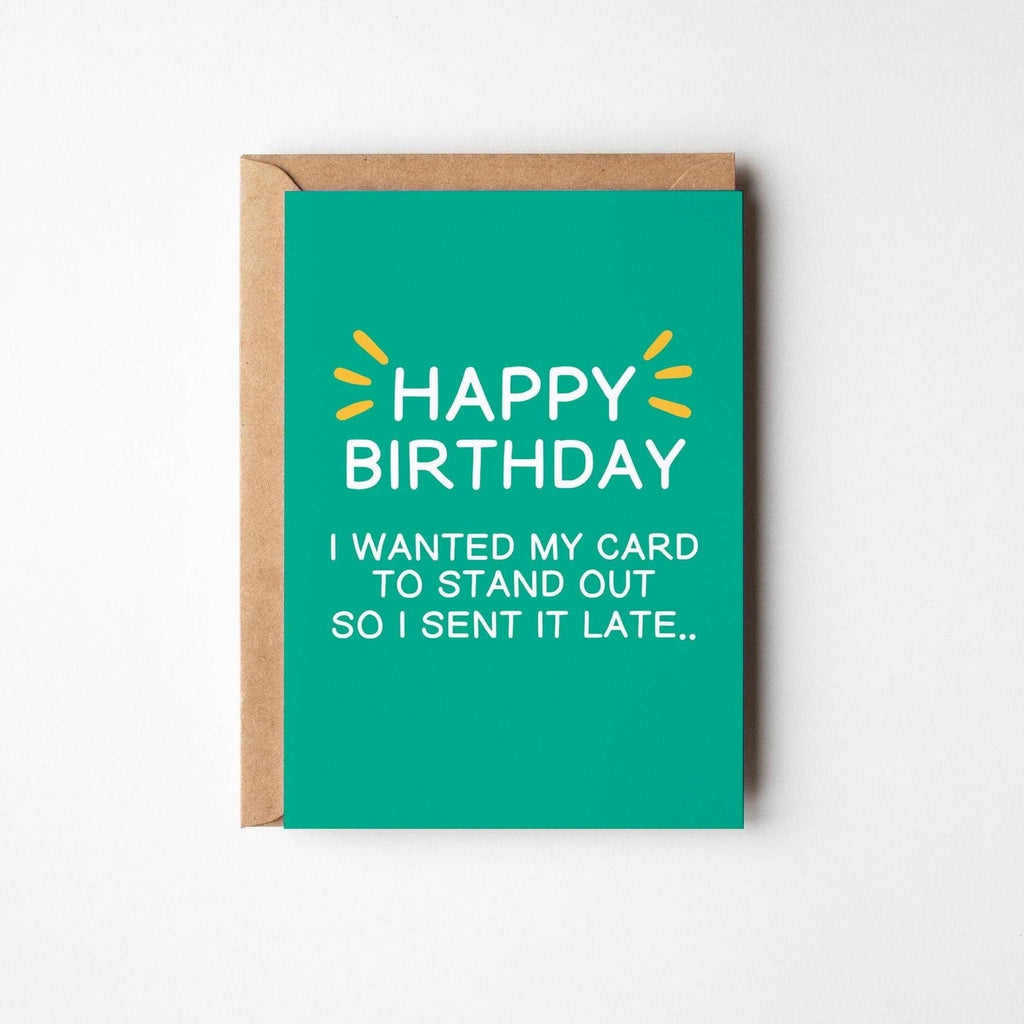 Happy Belated Birthday Card