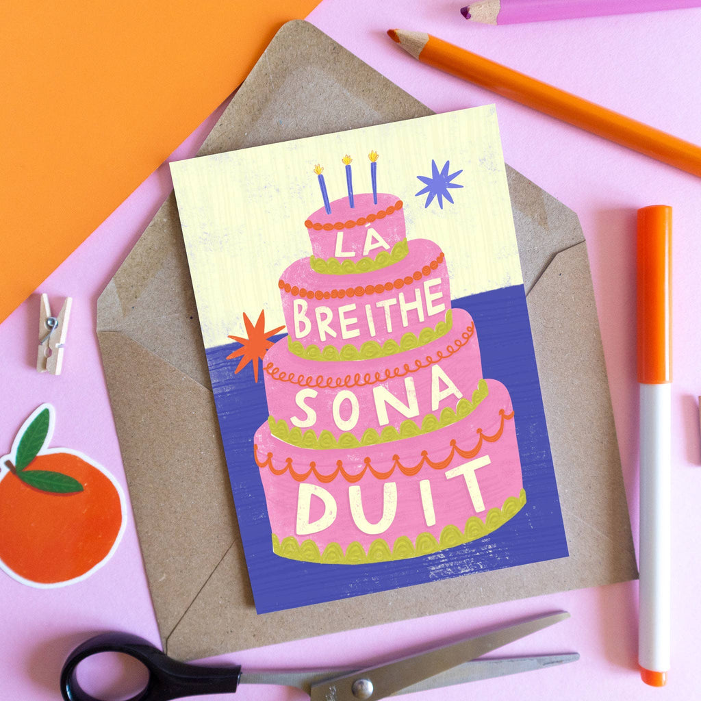 La Breithe Sona Duit - Irish Language Birthday Card