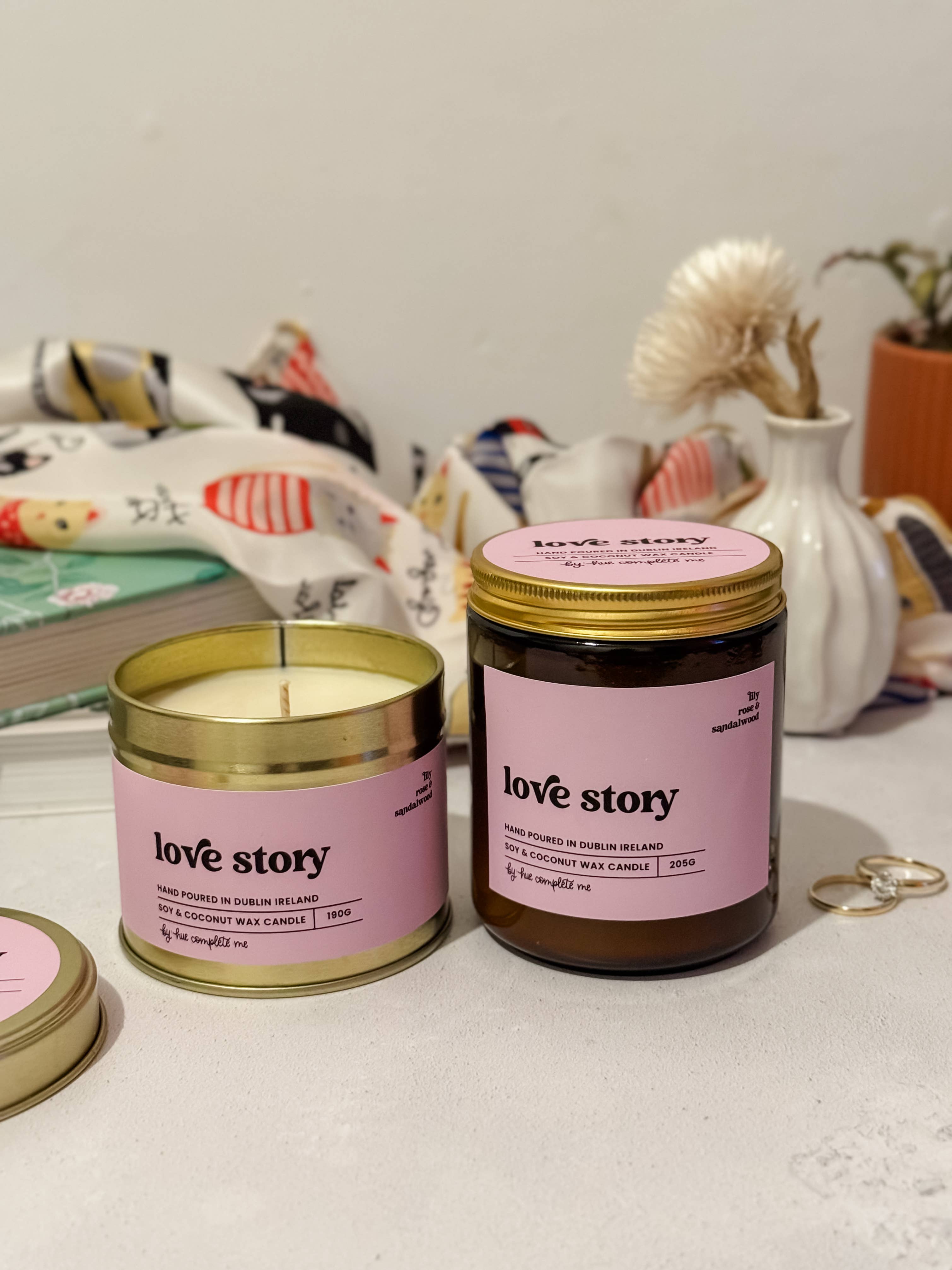 Love Story Amber Jar Candle