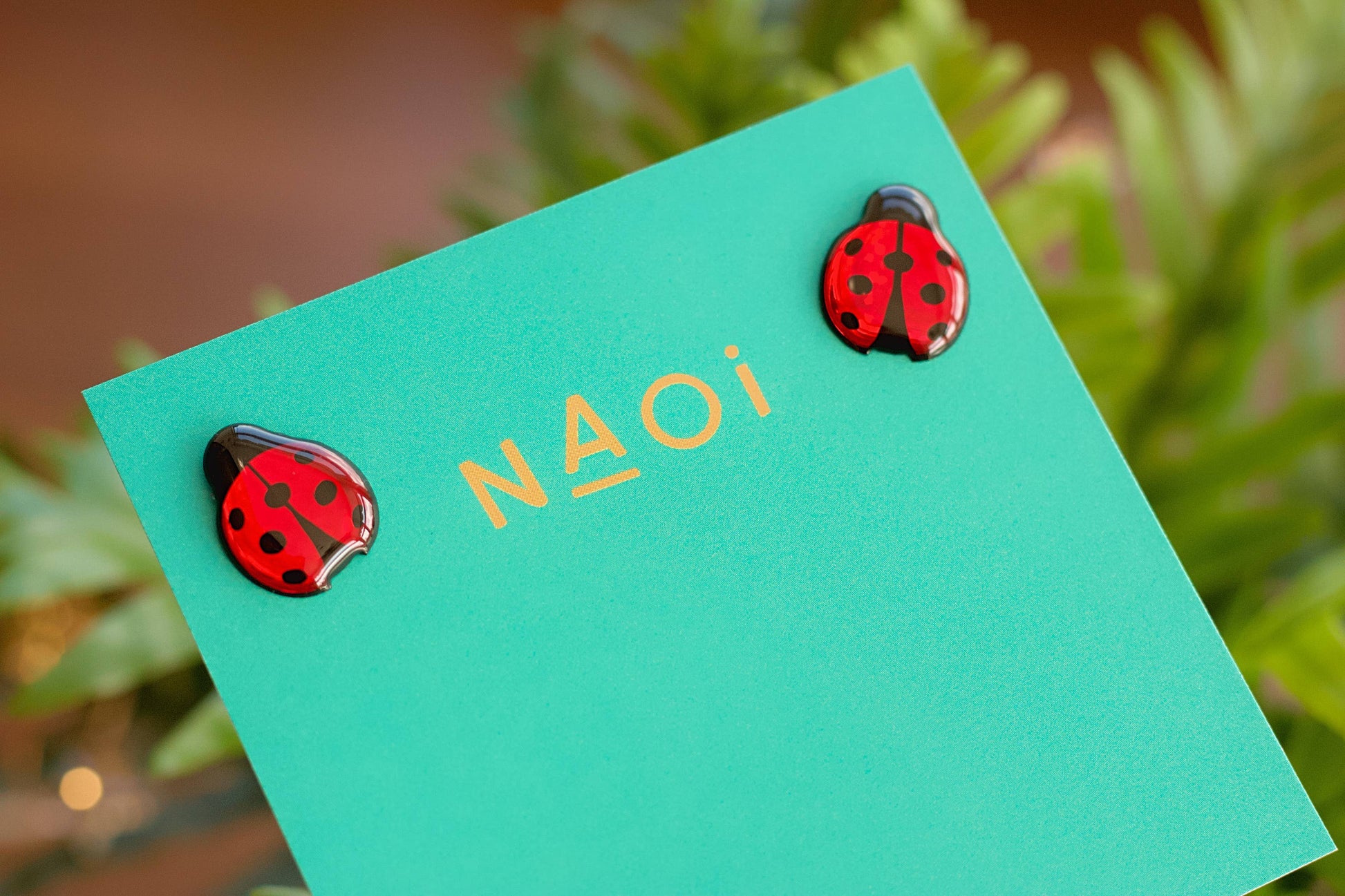 Ladybird Stud Earrings - Naoi