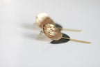 Black & Gold Art Deco Earrings | Studs | Kaiko Studio