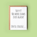 No more exams!