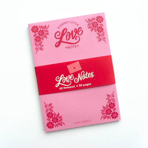 A5 Love Letter Notepad