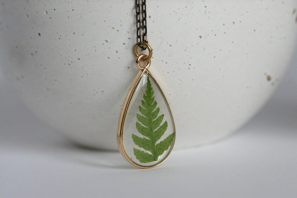 Wicklow Fern Necklace | Botanical Jewellery | Kaiko Studio
