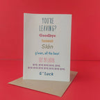 Farewell Card