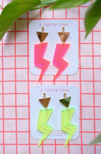 Grace Jones Lightning Bolt earrings | A Little Idea