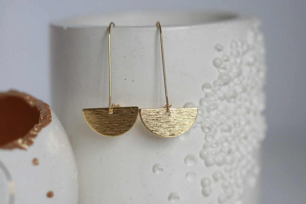 Moon Earrings | Hoop Earrings | Kaiko Studio